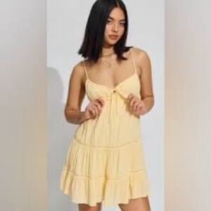 Garage Yellow Mini Dress